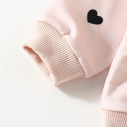 AMAWMW Infant Baby Girl Clothes Long Sleeve Loose Sweatshirts Pockets Pants Headband Outfits Fall Winter Spring Gift