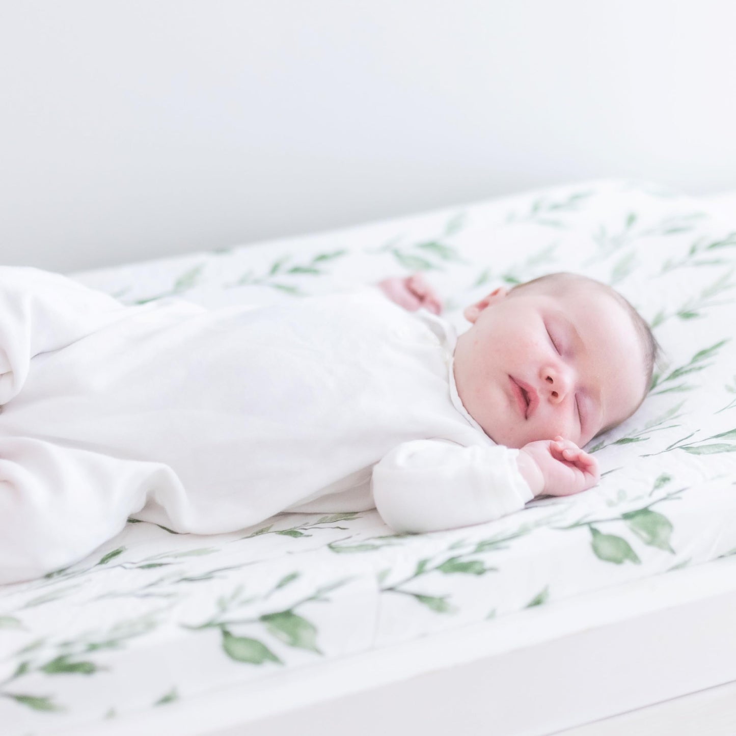 Crane Baby Quilted Changing Pad Cover with Animal Print, Breathable Cotton Sateen, Fits Standard 16”X32” Pads, Ocean Whale Blue