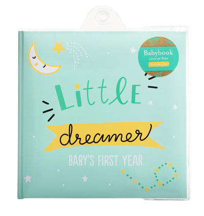 Kate & Milo Baby’s First Year Baby Memory Journal, Gender-Neutral Keepsake, Baby Milestone Memory Book and Photo Album, Perfect for Baby Showers, For New and Expecting Parents, Sky and Elephant