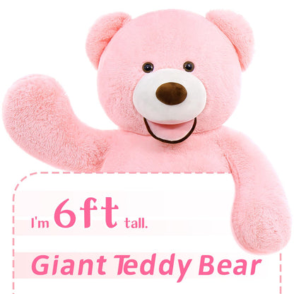 MaoGoLan Giant Teddy Bear Stuffed Animal, 10 Feet Tall, Jumbo Size Plush, Charming and Fluffy for Decorations, Celebrations, Valentine's Day