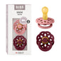 BIBS Pacifiers - Boheme Collection | BPA-Free Baby Pacifier | Made in Denmark | Set of 2 Ivory/Blossom Color Premium Soothers | Size 0-6 Months