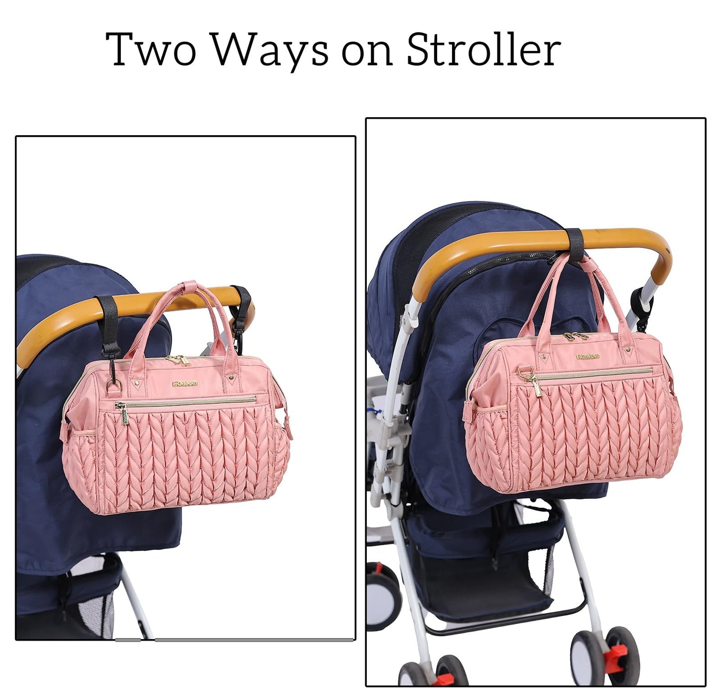 Small Diaper Bag Tote Crossbody, Medium Baby Bag Convertible Backpack for Women Diaper Purse