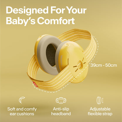 Alpine Muffy Baby Ear Protection for Babies and Toddlers up to 36 Months - CE & ANSI Certified - Noise Reduction Earmuffs - Comfortable Baby Headphones Against Hearing Damage & Improves Sleep - Green