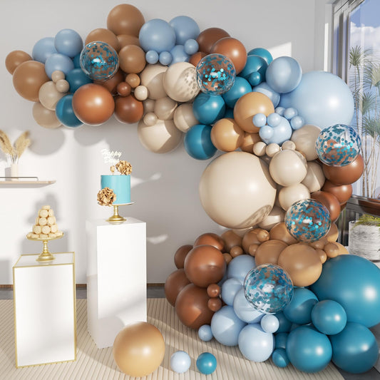 Boho Balloon Garland Arch Kit, 156Pcs Dusty Pink Pastel Brown Metallic Champagne Gold White Balloons for Wedding Baby Bridal Shower Engagement Anniversary Birthday Decorations
