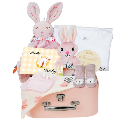 Baby Boy Gifts for Baby Shower, 10Pcs Newborn Baby Shower Boy Gift, Premium & Exquisite Welcome Baby Gift Basket Set Baby Boy Shower Gifts, Baby Boy Gift Basket Set & Baby Boy Gifts Set