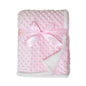 American Baby Company Heavenly Soft Chenille Sherpa Receiving Blanket, 3D Pink, 30" x 35", Warm and Cozy for Boys and Girls, Ideal for Baby Carrier, Stroller, and Travel