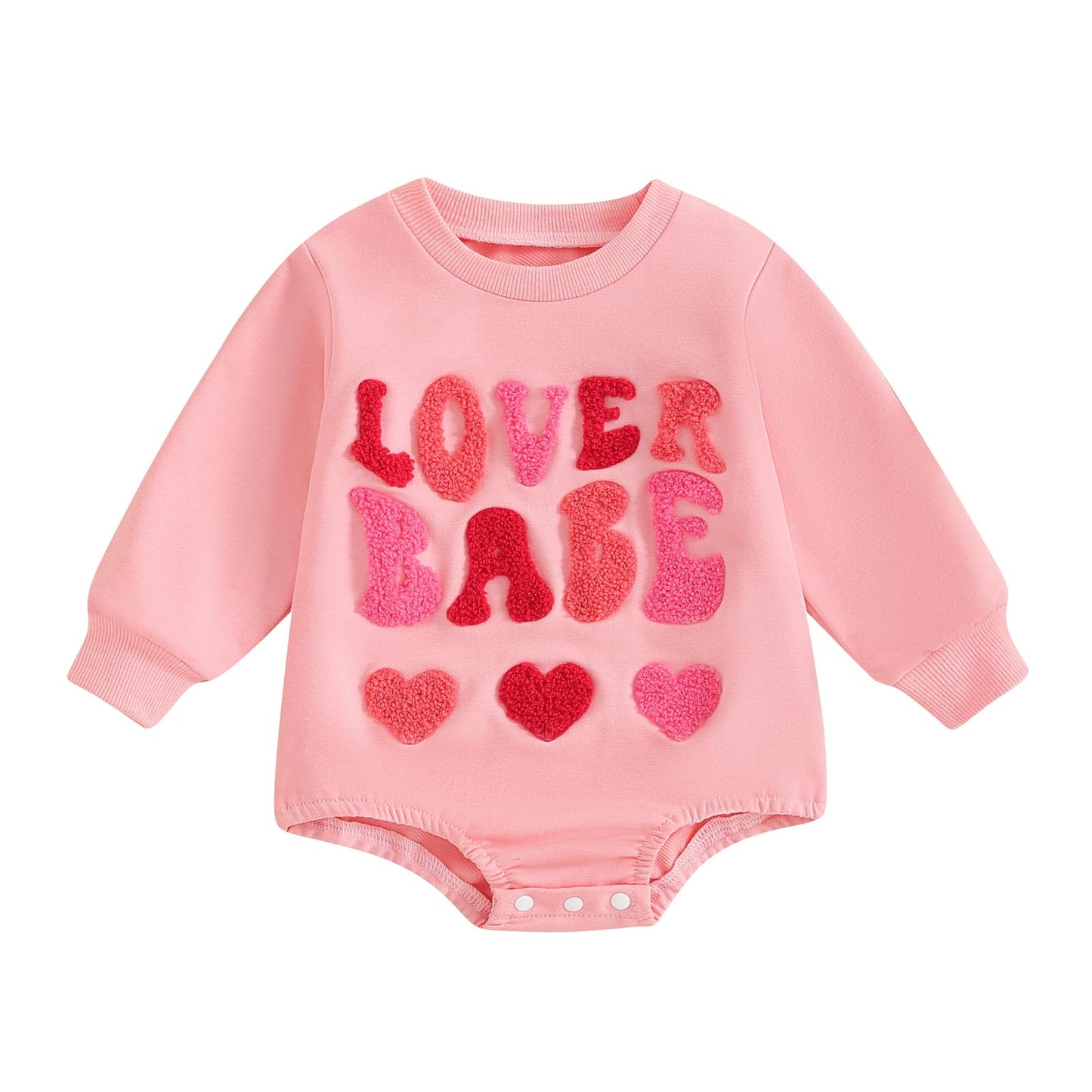 Easter Newborn Baby Girl Clothes Fuzzy Bunny Embroidery Romper Sweatshirt Bubble Jumpsuit Toddler Baby Girl Outfit
