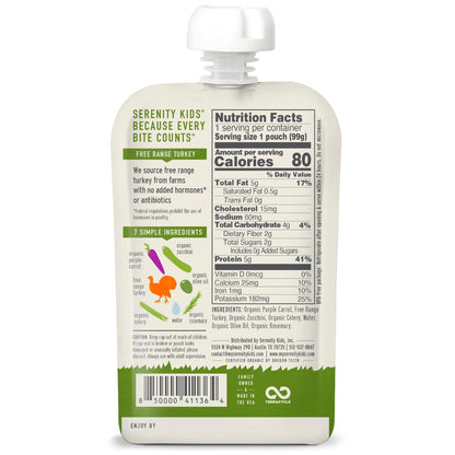 Serenity Kids 7+ Months World Explorers Baby Food Pouches Puree Made With Ethically Sourced Meats & Organic Veggies | 3.5 Ounce BPA-Free Pouch | Beef Chimichurri | 6 Count