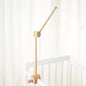 Wooden Crib Mobile Arm | Baby Crib Mobile Arm Wooden Holder | Rotatable Adjustable Anti Slip Attachment Clamp for Sturdy Mobile Hanger (Curved Arm)