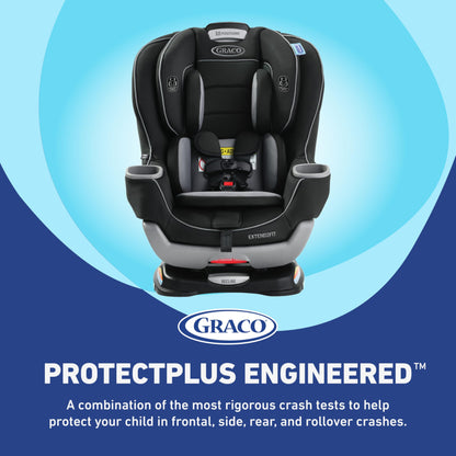 Graco Extend2Fit 3-in-1 Convertible Baby Car Seat, Rear and Forward Facing, Adjustable Extension Panel for Extra Legroom, Talia