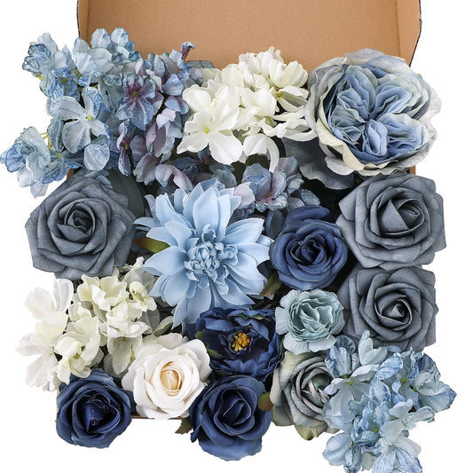 Artificial Flowers Combo for DIY Wedding Bouquets Combo Centerpieces Arrangements Party Bridal Baby Shower Home Decorations-Blush Pink