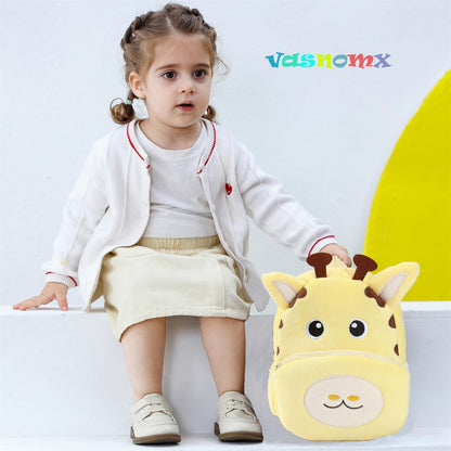 Cute Plush Toddler Backpacks Mini Brown Owl Backpack for Kids Real Littles Backpack for Boy Girl