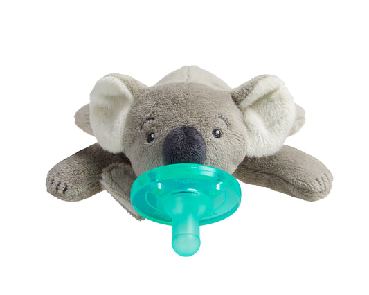 Philips AVENT Soothie Snuggle Pacifier Holder with Detachable Pacifier, 0m+, Giraffe, SCF347/01-1 Count (Pack of 1)