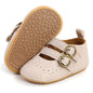 Baby Girl Mary Jane Flats Dress Shoes - Infant Newborn Shoes Anti-Slip Soft PU Leather Party School Wedding Princess Baby Girl Shoes 0-18M