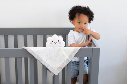Pearhead Cloud Security Blanket, Soft Baby Lovey for Babies, Snuggle Toy Stuffed Animal, Newborn Infant and Toddler Security Toy, Baby Boy or Baby Girl Lovie, New Baby Gift, White Cloud Lovey