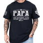 Personalized Fathers Day T-Shirt, Custom Grandpa Grandkids Name Shirt, Papa Shirts, Dad Gifts for Fathers Day and Christmas
