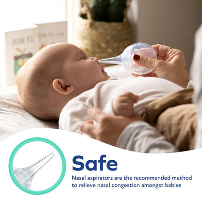 Dr. Talbot's Nasal Aspirator for Babies - Silicone - with Storage Case - Blue Elephant