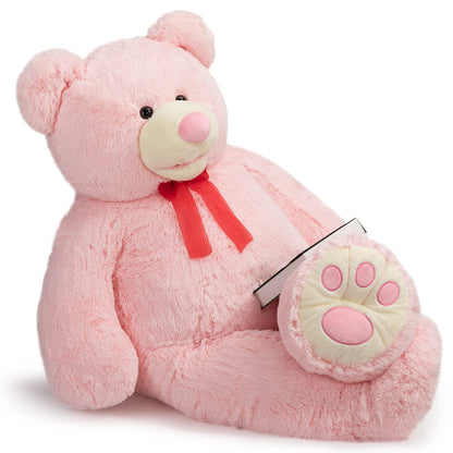 HollyHOME 6ft Teddy Bear Giant Teddy Bear Stuffed Animal with Embroidered Paws Holiday Valentine's Toy Gift for Girlfriend Kids 72 inches Brown