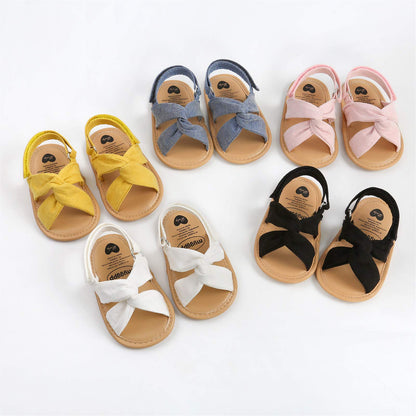 myppgg Baby Boys Girls Summer Sandals Non-Slip Soft Sole Infant Slippers Cotton Crib Shoes for Toddler First Walkers