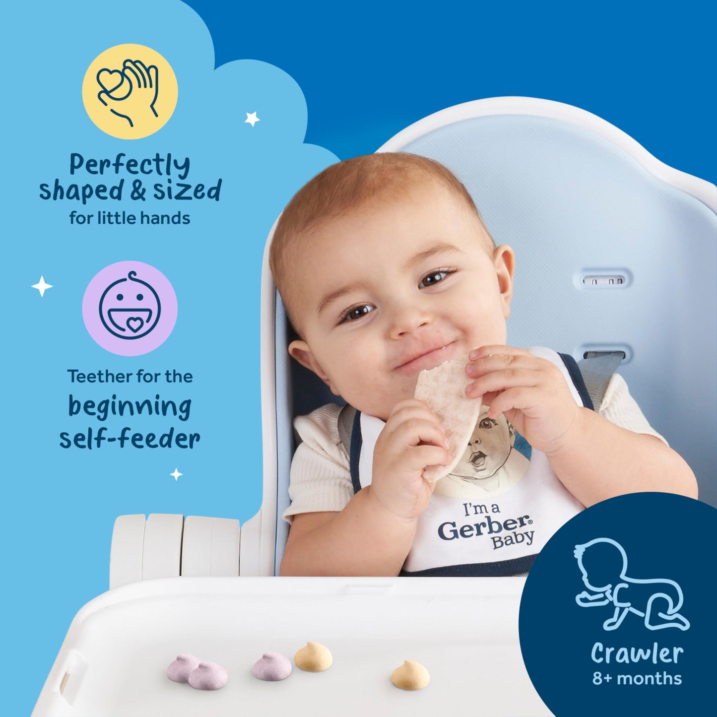 Gerber Baby Snacks Yogurt Melts, Strawberry, 1 Ounce (Pack of 7)