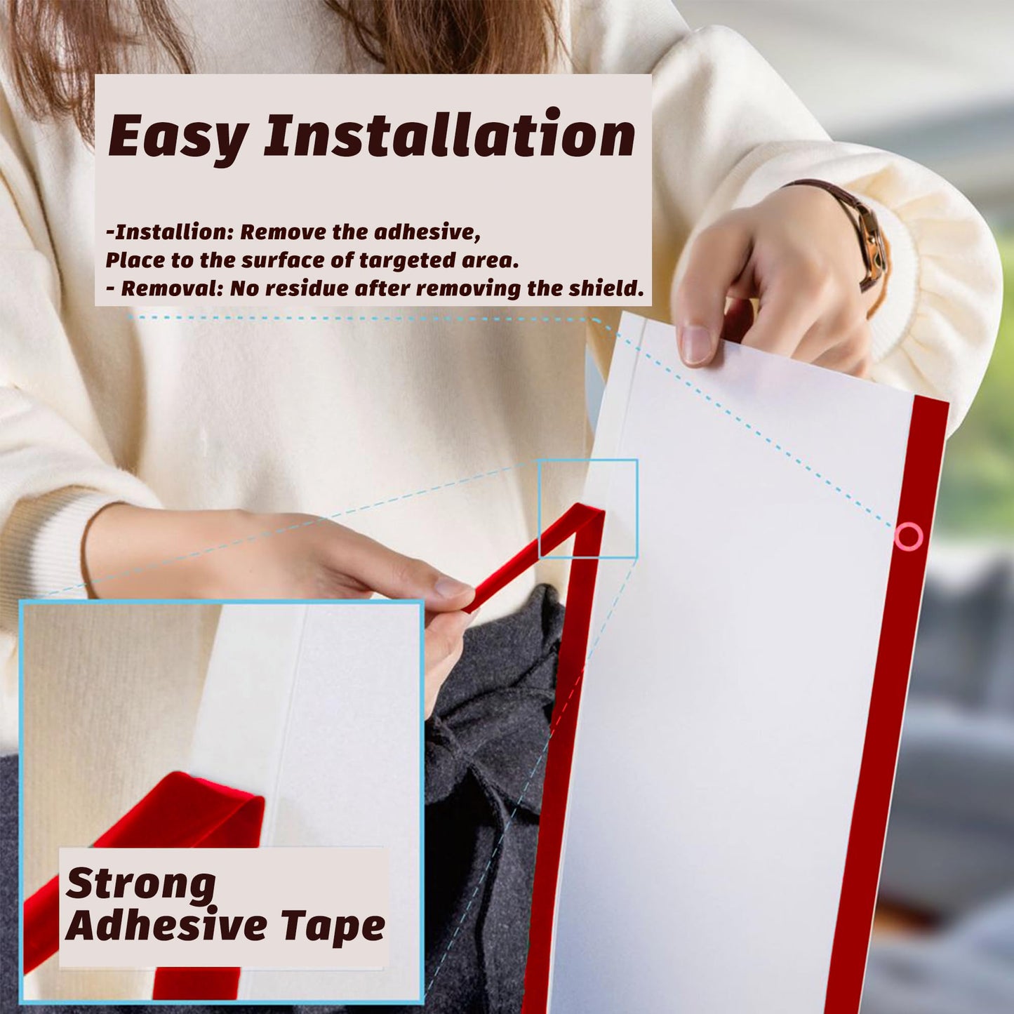 2PCS Child Proofing Door Finger Pinch Protector Clear Door Jam Shield for Child Safety Finger Pinch Guard Hinge Protectors for Kids/Pet