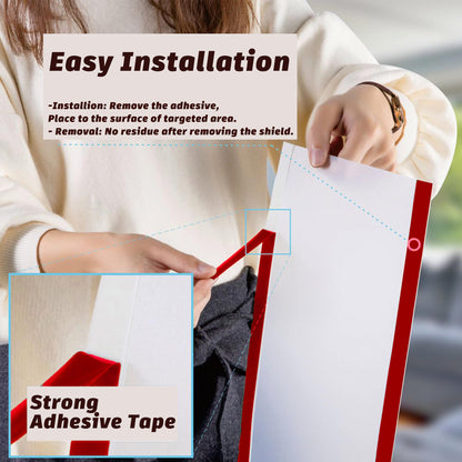 2PCS Child Proofing Door Finger Pinch Protector Clear Door Jam Shield for Child Safety Finger Pinch Guard Hinge Protectors for Kids/Pet