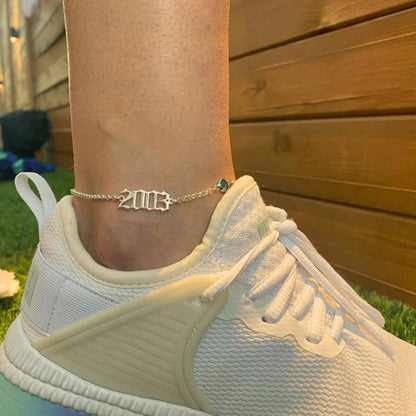 Custom Bracelet with Name 18K Gold Plated Personalized Name Ankle Bracelet Adjustable, Customized Beach Jewelry Gifts for Women Girlfriend