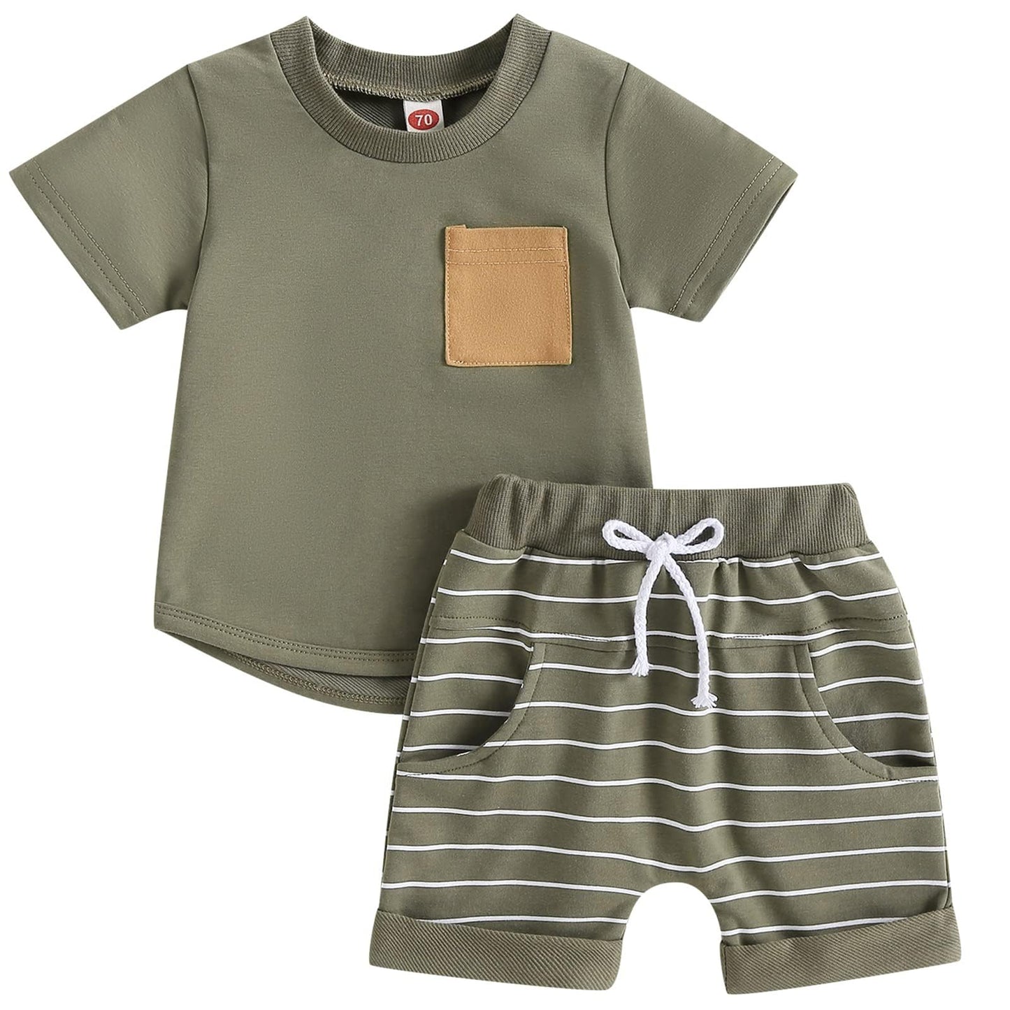 Mubineo Infant Toddler Baby Boy Summer T Shirt Shorts Outfits Short Sleeve Tee Tops Clothes Set