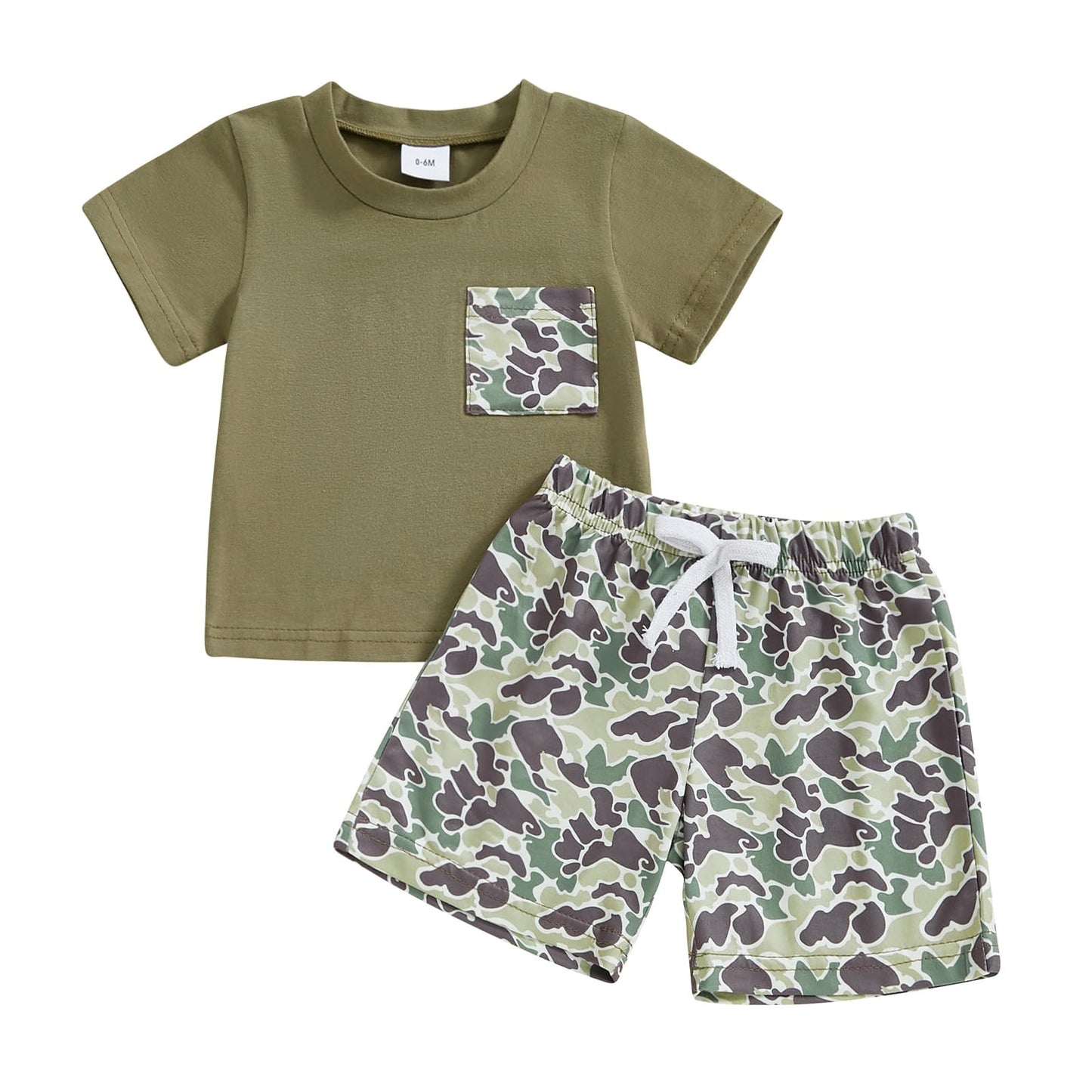 Toddler Baby Boy Summer Clothes Funny Pattren Letter Short Sleeve T Shirt with Shorts 2 Peices Outfits