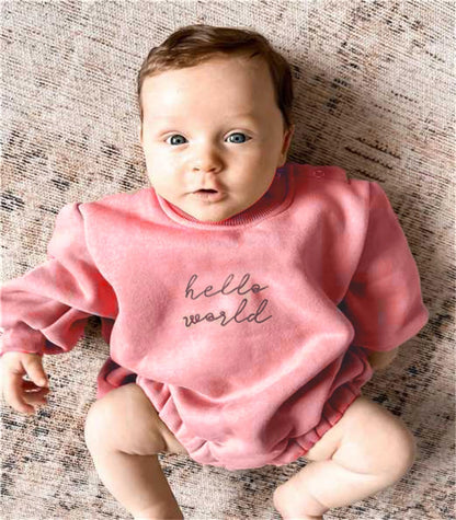 VISGOGO Newborn Infant Baby Boy Girls Oversized Romper Little Dude Sweater Onesie Coming Home Outfit Neutral Clothes