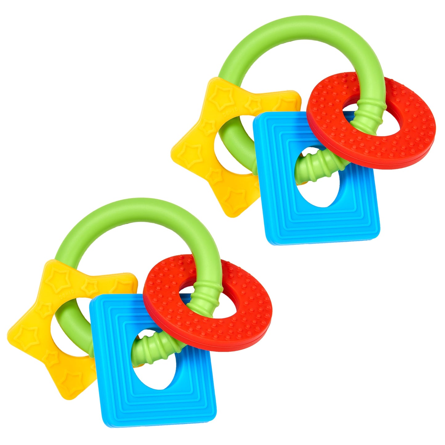 Dr. Brown's AquaCool Water-Filled Baby Teether, Cools & Massages Sore Gums, BPA Free, Pineapple and Apple, 2 Pack, 3m+