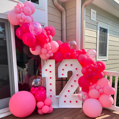 Neutral Balloons Arch Kit, Pink Beige Boho Balloons Garland with Double Stuffed Sand White Balloon for Baby Shower Birthday Wedding Bridal Shower Party Decorations