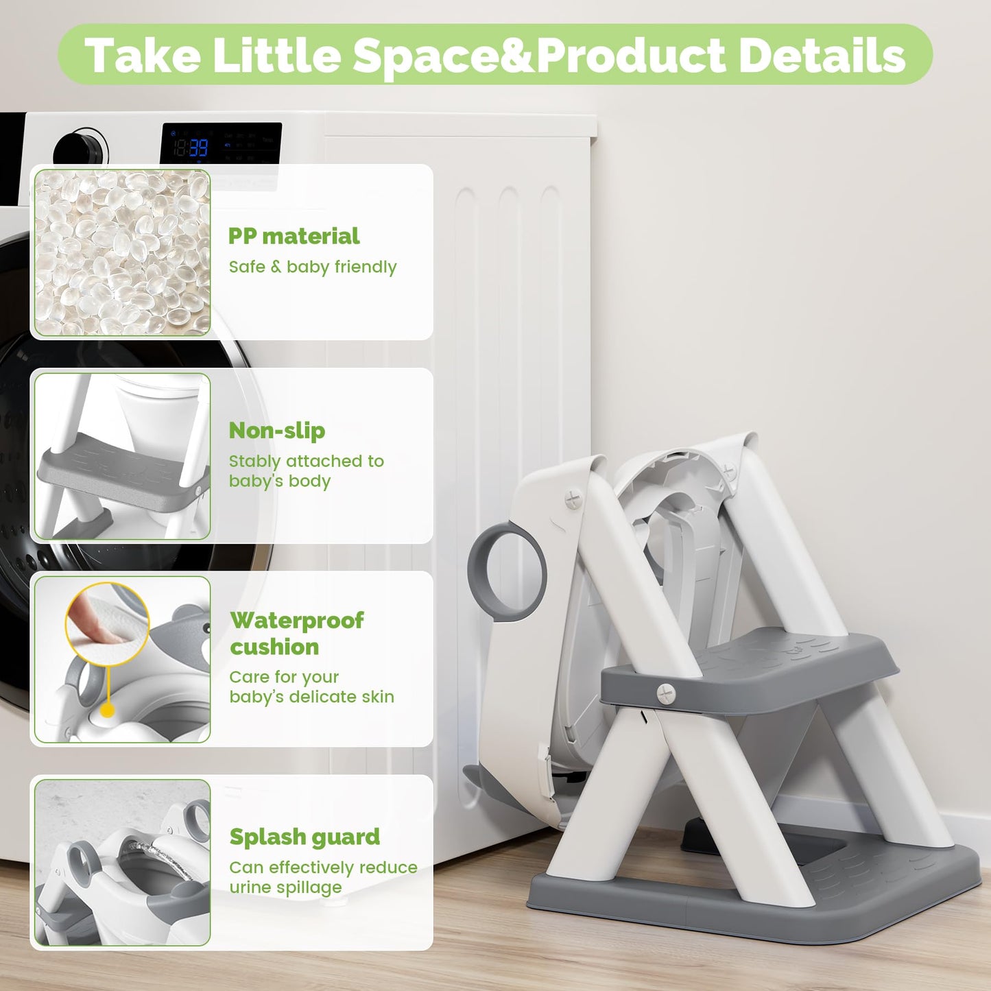 Training Toilet Ladder, Multi-Use, Convenient and Suitable for Most Situations，Girls, Boys