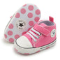 Unisex Baby Girls Boys Canvas High-top Shoes, Newborn Infant Anti-Slip Soft Sole Frist Walking Breathable Sneakers