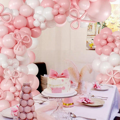 Dusty Pink Balloon Arch Kit 126 Pcs Pink and Sand White Balloon Arch Garland Kit Include Dusty Pink Sand White Balloons for Wedding Birthday Baby Shower Gender Reveal Decorations