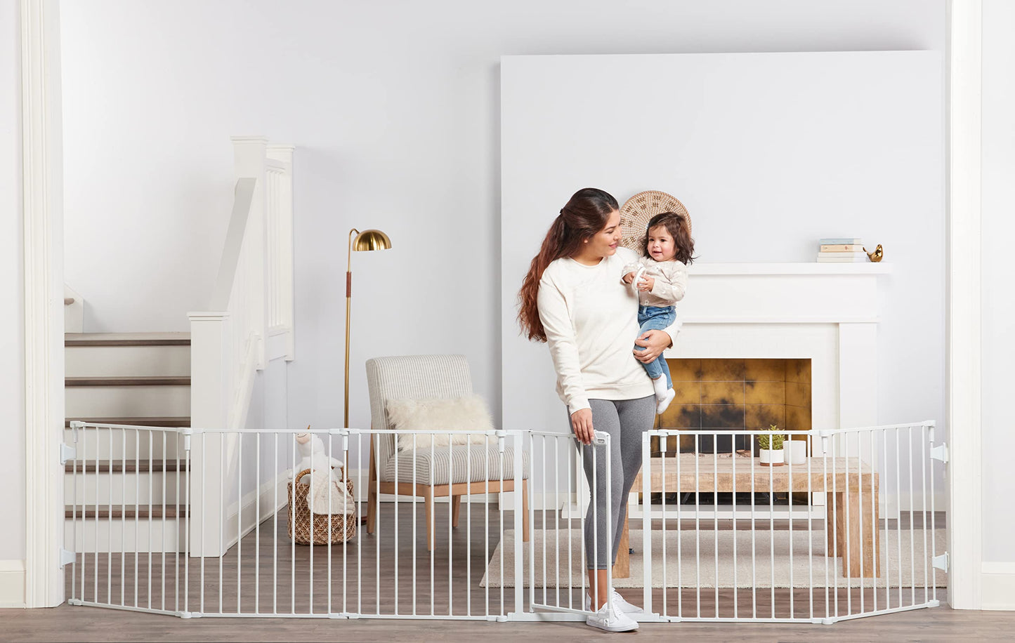 Regalo 192-Inch Super Wide Adjustable Baby Gate and Play Yard, Black, 4-in-1, Bonus Kit, Includes 4 Count (Pack of 1) of Wall Mounts