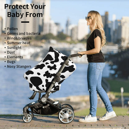 Cute Butterfly Baby Stuff Car Seat Covers Baby Multi-Use Car Seat Canopy Carrier Cover, Breathable Breastfeeding Cover Boys & Girls