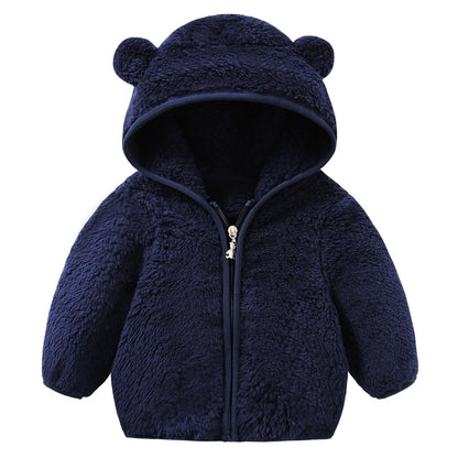 newborn boys girls 0-6 months winter jackets for baby coat warm flecee clothes