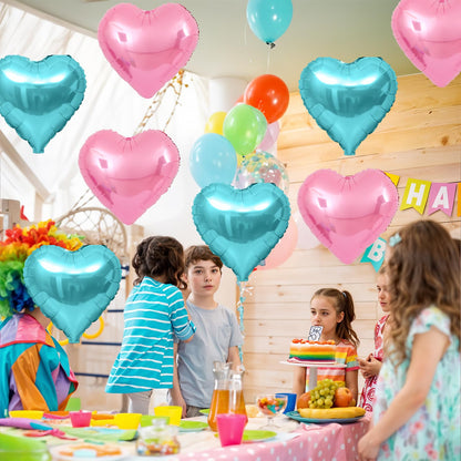 Sage Green Gold Heart Balloons,12Pcs Light Gold Heart Shaped Foil Balloons,18Inch Cream White Helium Mylar Balloon for Baby Shower Birthday Anniversary Wedding Party Decorations