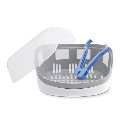 Chicco Advanced Electric Steam Sterilizer & Dryer for Baby Bottles, Feeding Accessories and More | Eliminates 99.9% of Germs | 4 Programming Options | 2 Configurations | Automatic Shut-Off
