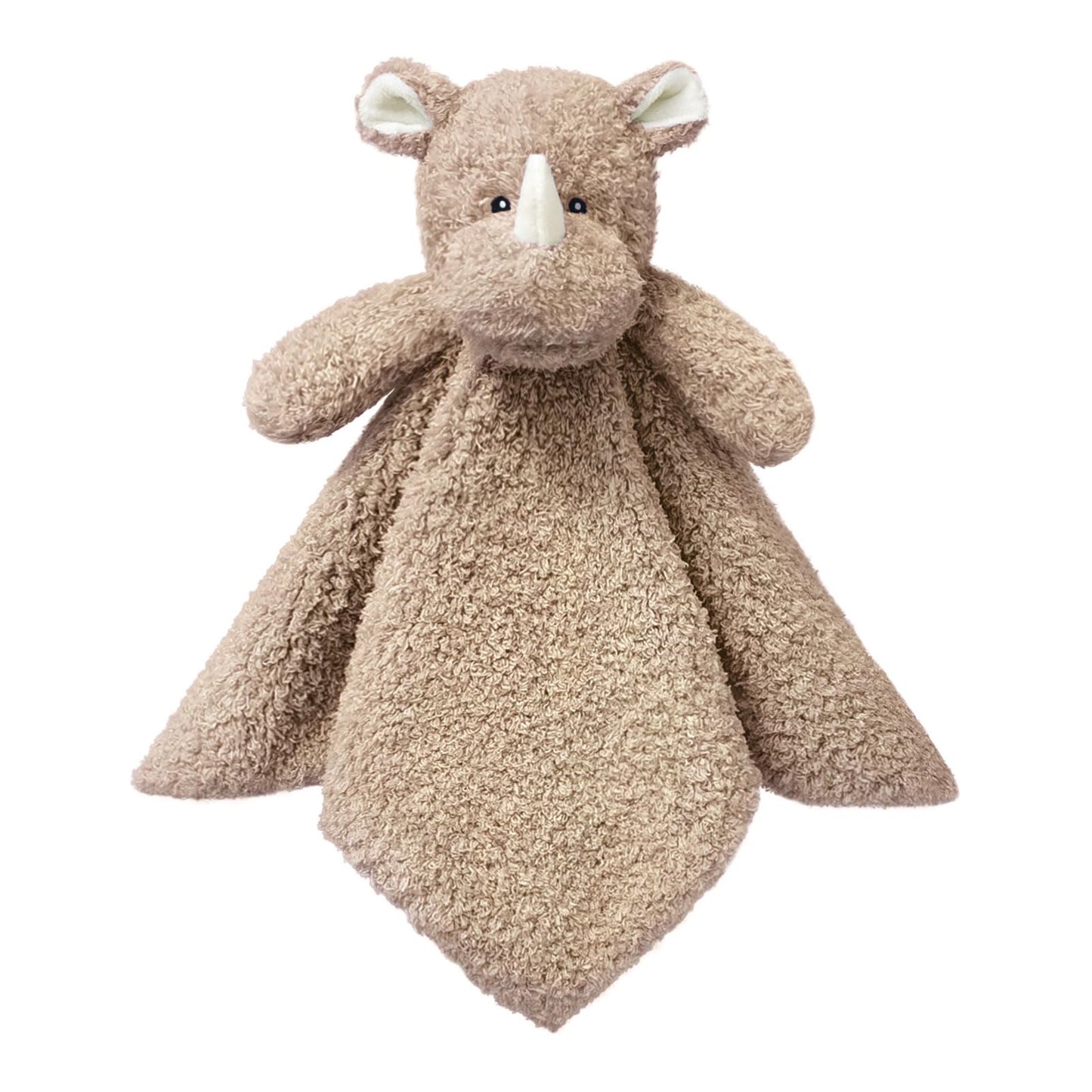 Baby Pink Rhino Soft Stuffed Animal Security Blanket, Plush Rhino Character Lovey Blanket, Baby Shower/Nursery Gift, Newborn Infant Toddler Snuggle Blankie for Boys Girls, 14 Inches