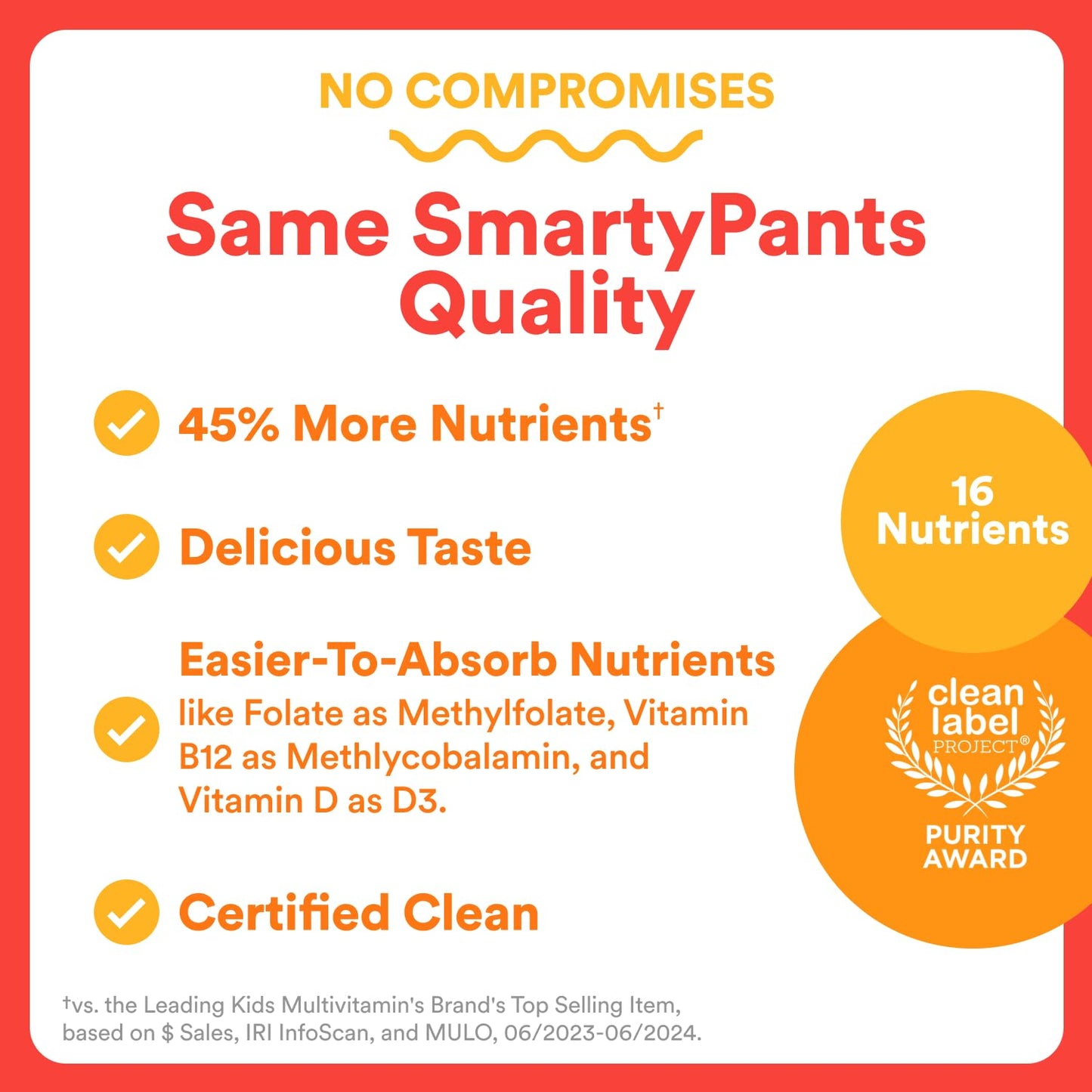 SmartyPants Kids Multivitamin Gummies: Omega 3 Fish Oil (EPA/DHA), Vitamin D3, C, Vitamin B12, B6, A, K & Zinc for Immune Support, Biotin, Gluten Free, Three Fruit Flavors, 120 Count (30 Day Supply)