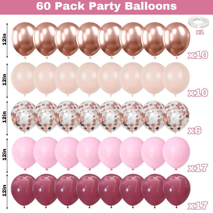 White Sand Gold Balloons Set, 12 Inch Double Stuffed Blush Beige Boho Party Balloons with Metallic Chrome Gold Neutral Cream Nude Latex Balloon for Birthday Baby Bridal Shower Wedding Party Decoration