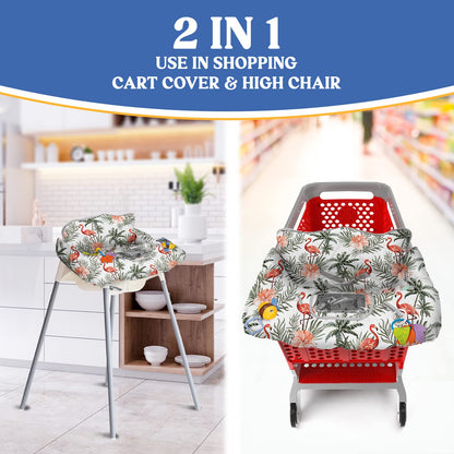 Shopping Cart Cover for Baby PILLANI, High Chair Cover for Restaurant Seat, Grocery Cart Cover for Baby Girl and Boy, Cotton Buggy Covers for Babies, Toddler Shopping Cart Cover