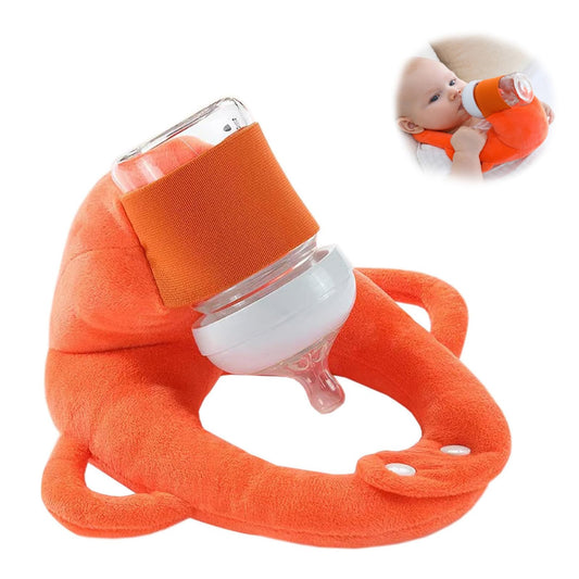 Baby Bottle Holder,Self Feeding Support Pad for Hands Free Bottle Feeding,Drying Rack Bottle (Grey)