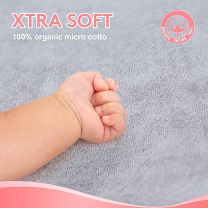 Baby Hooded Towel with Unique Animal Design Ultra Soft Thick Cotton Bath Towel for Newborn (Bunny)