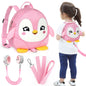 Accmor Toddler Harness Backpack Leash, Cute Dinosaur Backpacks with Anti Lost Wrist Link, Cute Mini Child Backpack Wristband Tether Strap and Protection Leashes for Boys Girls Aged 1-3 Years