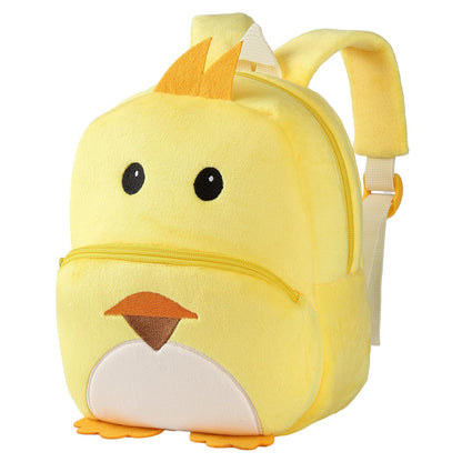 MICHLEY Toddler Backpack Plush Animal SchoolBag Cartoon Girls Travel Bag Mini Baby Daypack for Kids Kindergarten Pre School Bags, Cow
