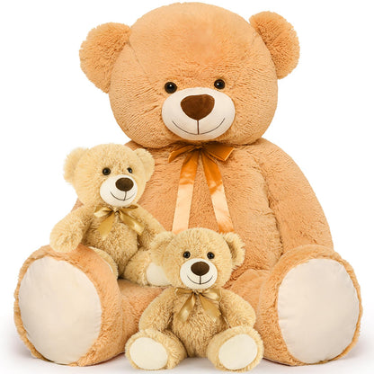 MorisMos 6Pcs Teddy Bears Bulk Baby Shower, 14inch Cute Teddy Bear Stuffed Animals Plush, Small Stuffed Bears on Centerpiece Baby Shower, White