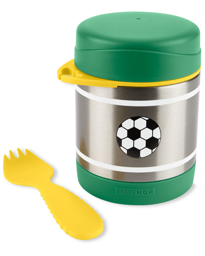 Skip Hop Insulated Baby Food Jar, Sparks Rocket, Stainless Steel, Holds 11oz